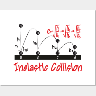 inelastic collision - light Posters and Art